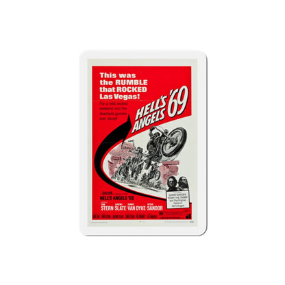 Hell's Angels '69 1969 Movie Poster Die-Cut Magnet-2 Inch-The Sticker Space