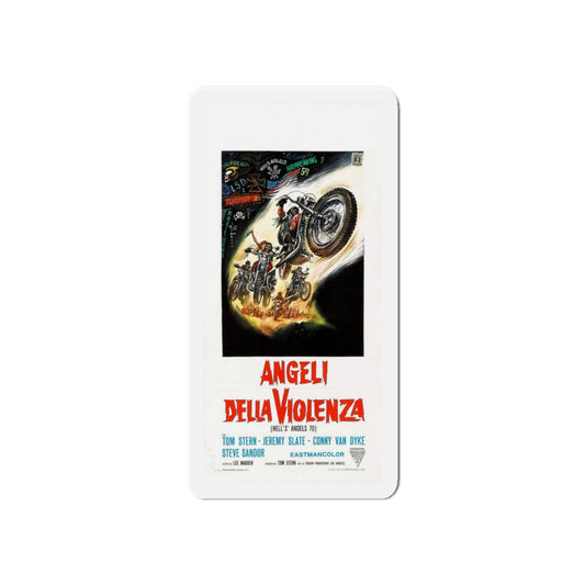 HELL'S ANGELS '69 (ITALIAN) 1969 Movie Poster - Die-Cut Magnet-6 × 6"-The Sticker Space