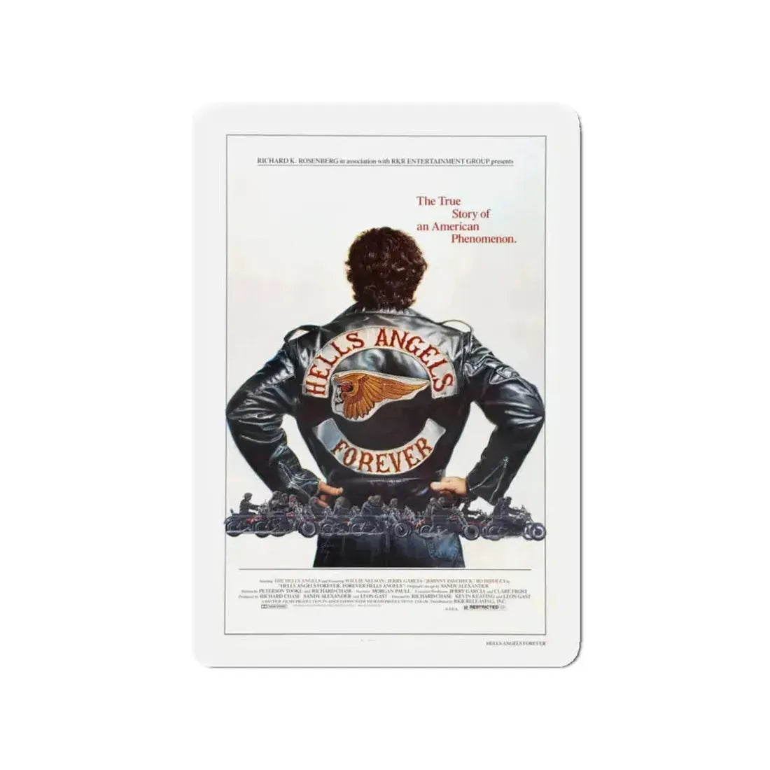 HELLS ANGELS FOREVER 1963 Movie Poster - Refrigerator Magnet 3 Inch - The Sticker Space