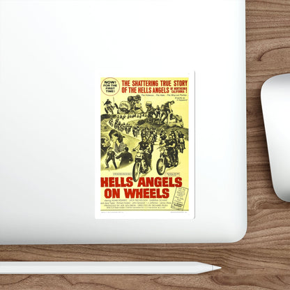 HELLS ANGELS ON WHEELS 1967 Movie Poster STICKER Vinyl Die-Cut Decal-The Sticker Space