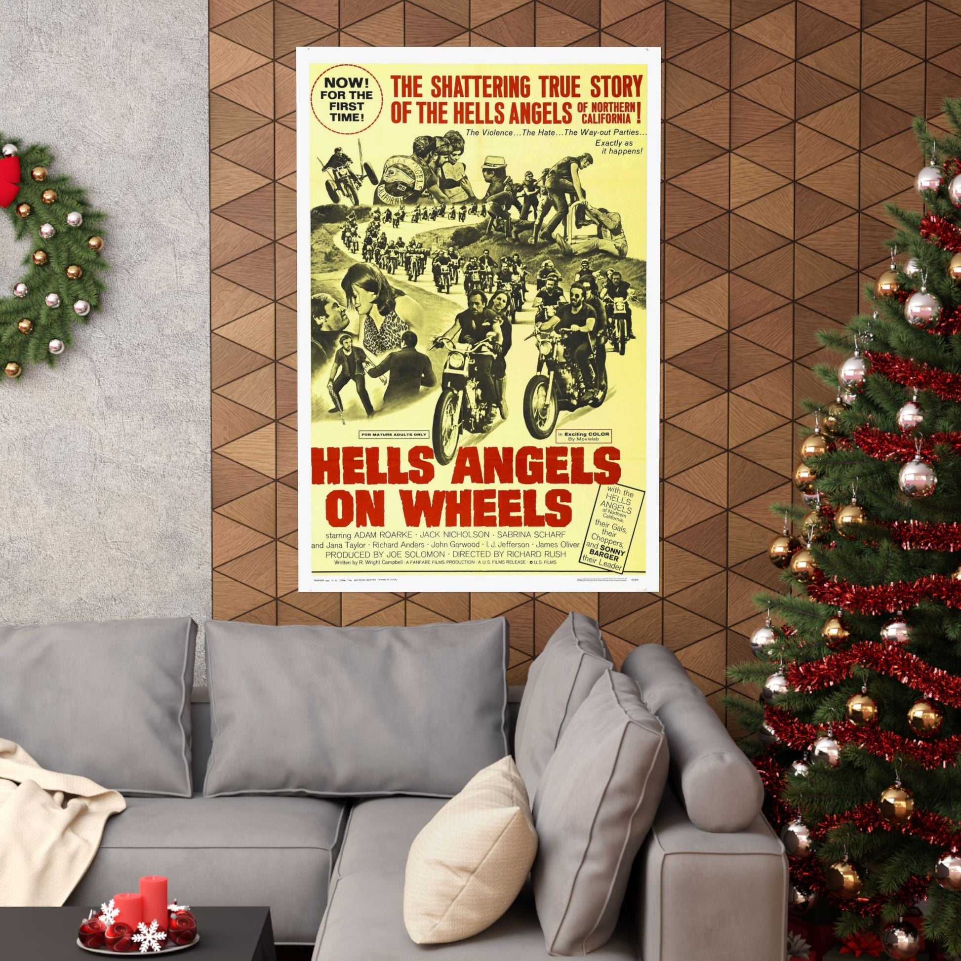 HELLS ANGELS ON WHEELS 1967 - Paper Movie Poster-The Sticker Space