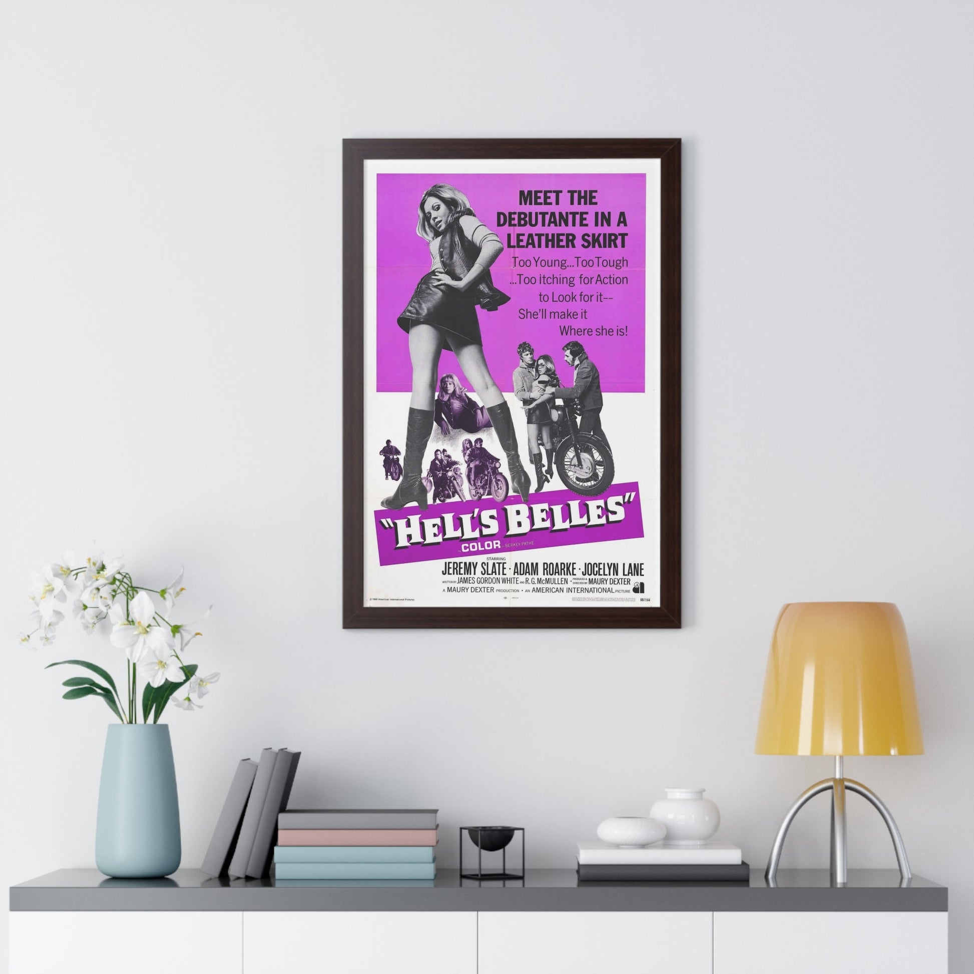 HELL'S BELLES 1969 - Framed Movie Poster-The Sticker Space