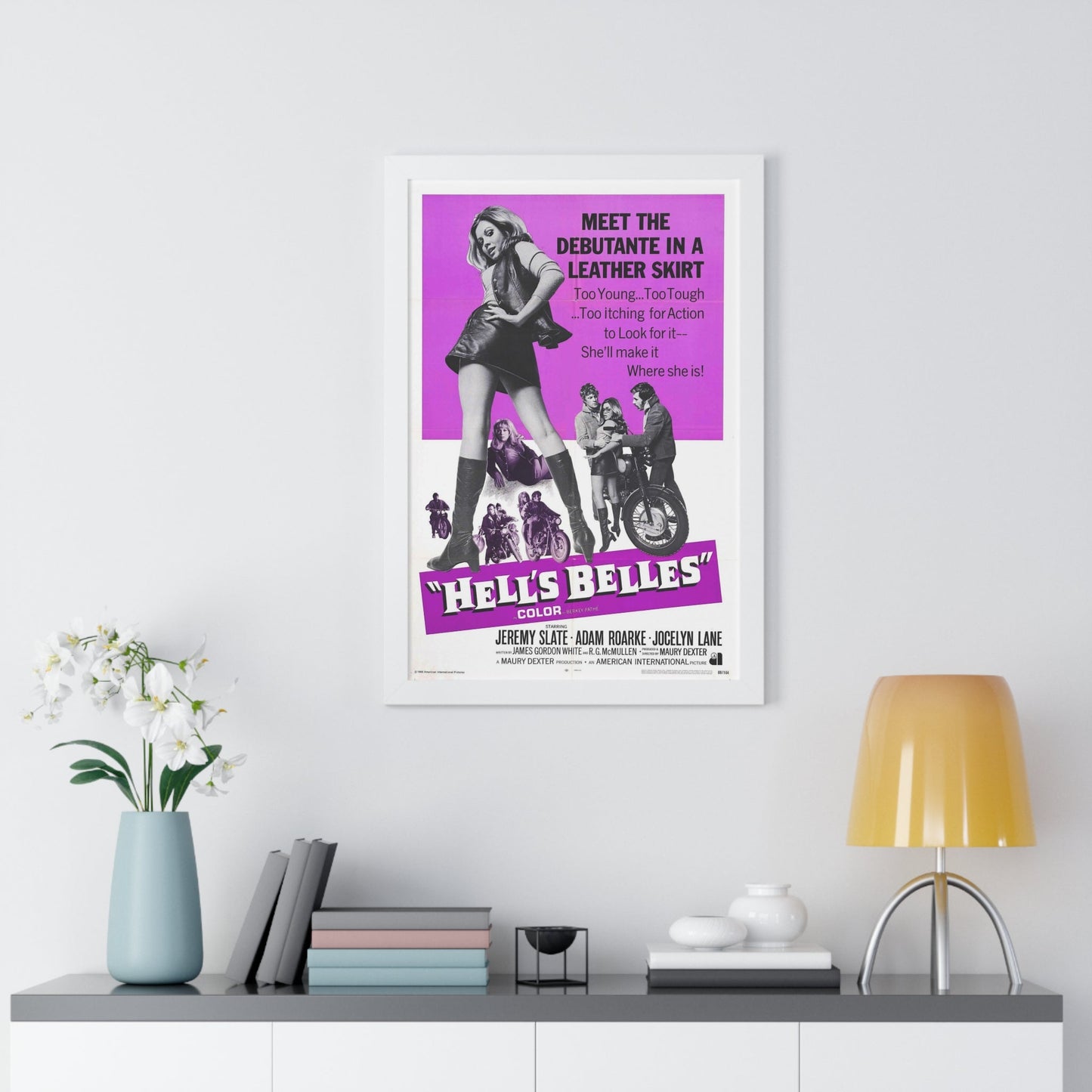 HELL'S BELLES 1969 - Framed Movie Poster-The Sticker Space