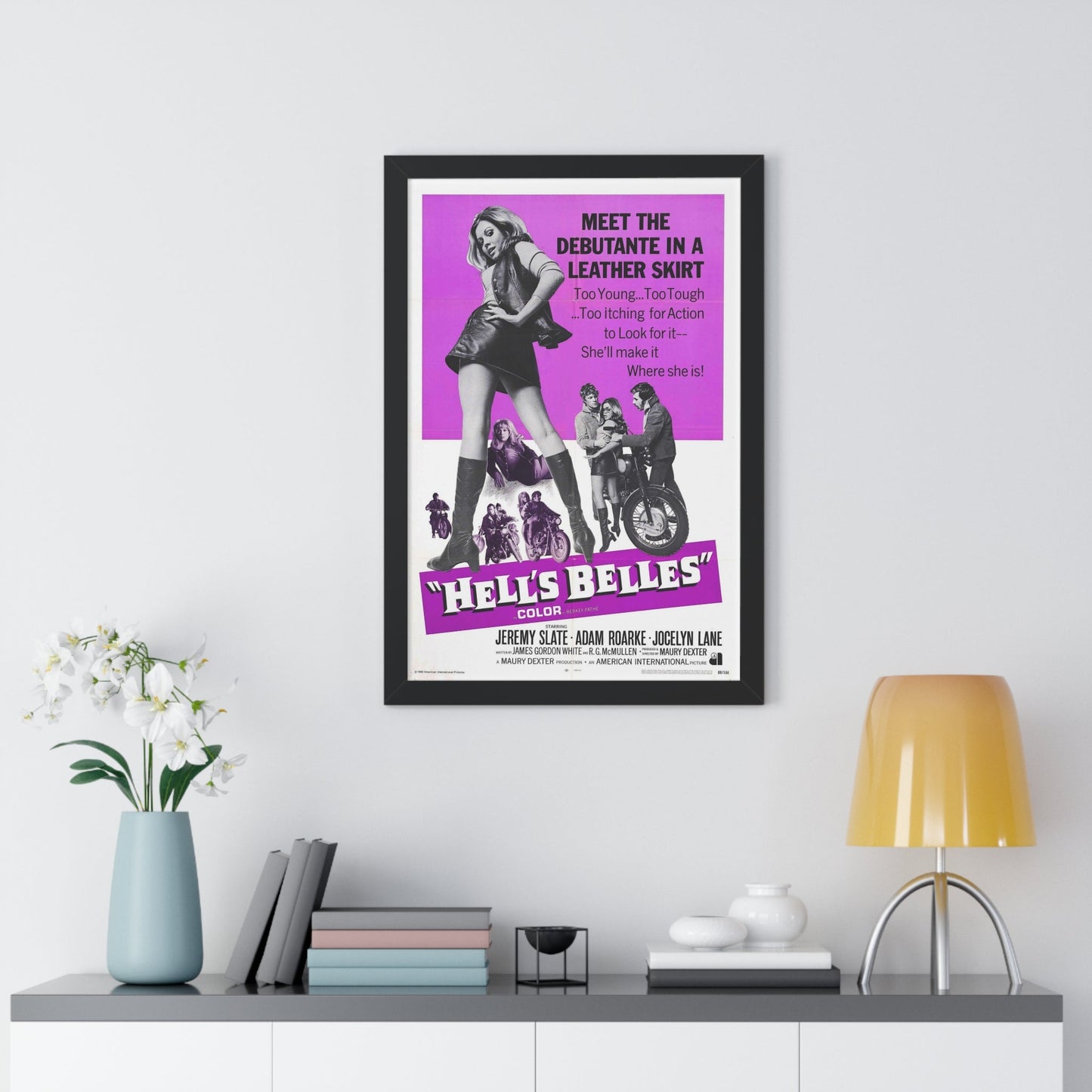 HELL'S BELLES 1969 - Framed Movie Poster-The Sticker Space