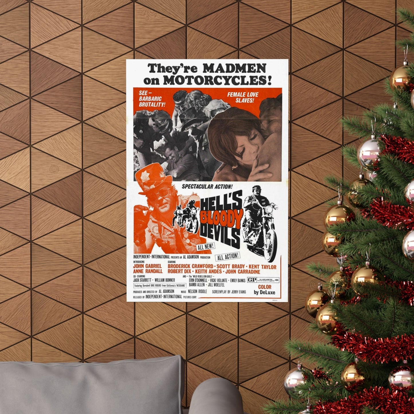 HELL'S BLOODY DEVILS 1970 - Paper Movie Poster-The Sticker Space