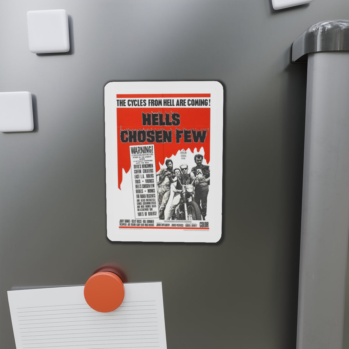 HELL'S CHOSEN FEW 1968 Movie Poster - Die-Cut Magnet-The Sticker Space