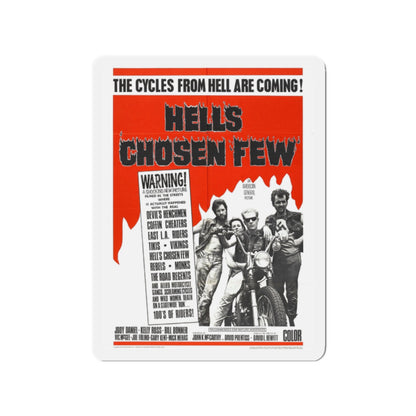 HELL'S CHOSEN FEW 1968 Movie Poster - Die-Cut Magnet-2" x 2"-The Sticker Space