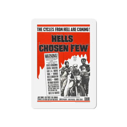 HELL'S CHOSEN FEW 1968 Movie Poster - Die-Cut Magnet-5" x 5"-The Sticker Space