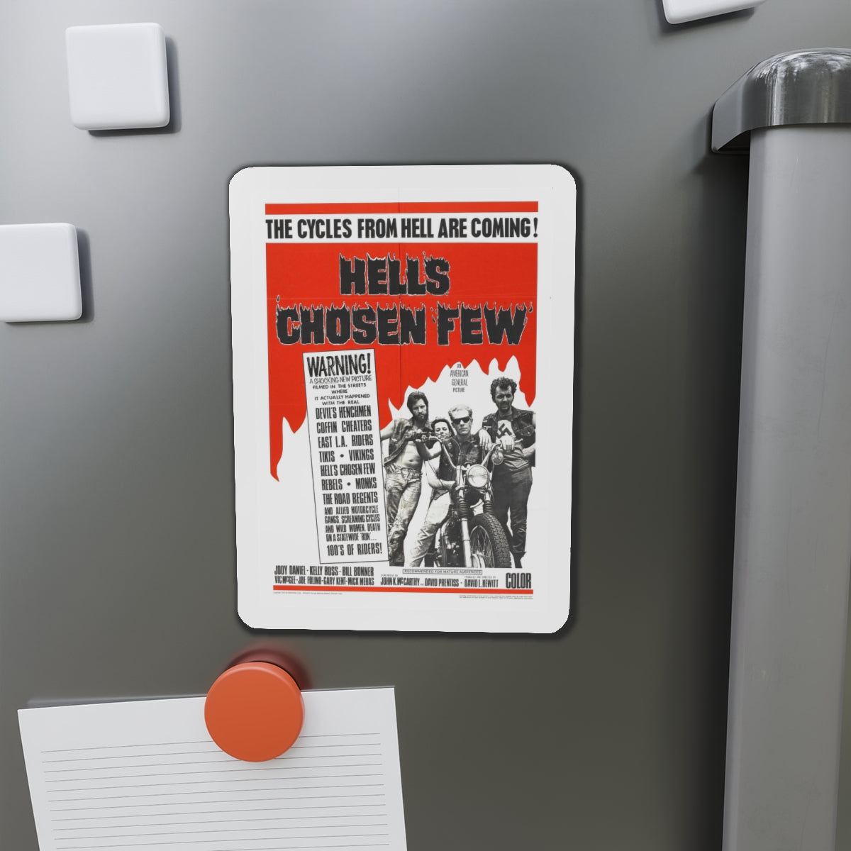 HELL'S CHOSEN FEW 1968 Movie Poster - Die-Cut Magnet-The Sticker Space