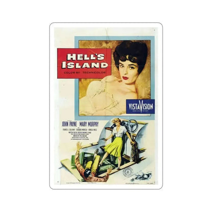 Hells Island 1955 Movie Poster STICKER Vinyl Die-Cut Decal 5 Inch - The Sticker Space