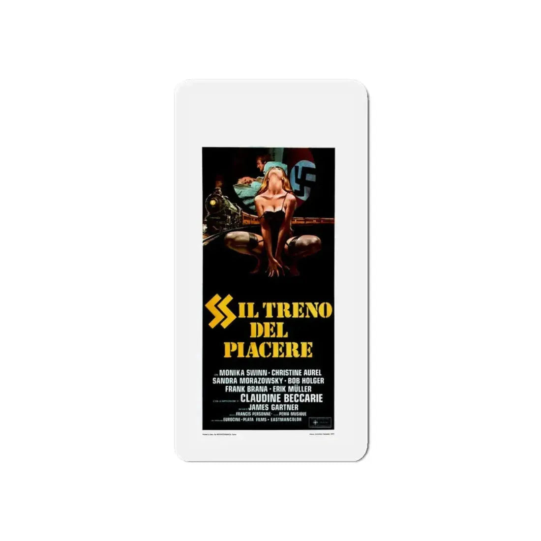 HELLTRAIN (SPECIAL TRAIN FOR HITLER) 1977 Movie Poster - Refrigerator Magnet 6 Inch - The Sticker Space