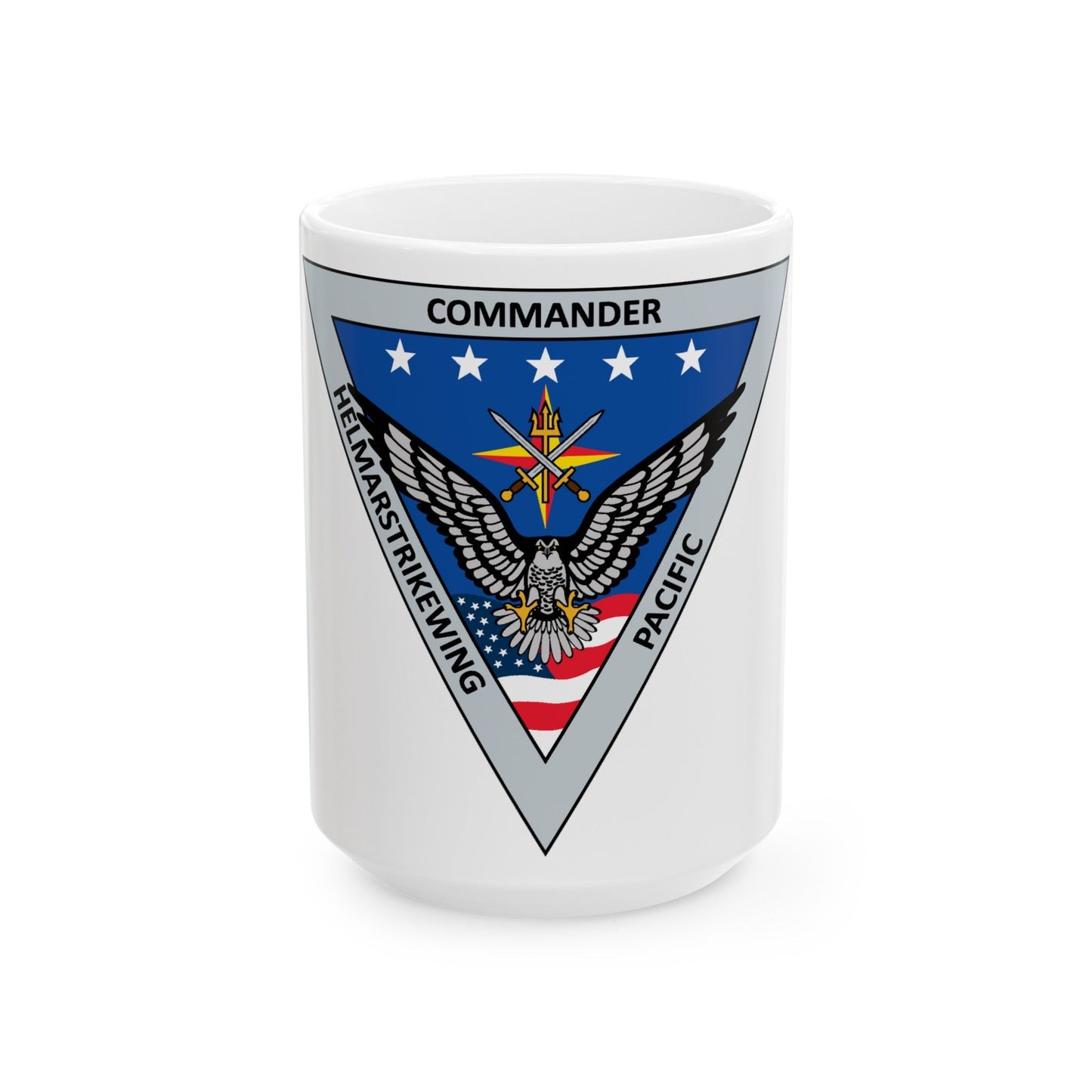 HELMARSTRIKEWING Pacific Helicopter Maritime Strike Wing (U.S. Navy) White Coffee Mug-15oz-The Sticker Space