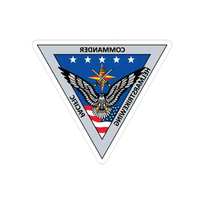 HELMARSTRIKEWING Pacific Helicopter Maritime Strike Wing (U.S. Navy) REVERSE PRINT Transparent Die-Cut STICKER 2 Inch Die-Cut Transparent - The Sticker Space