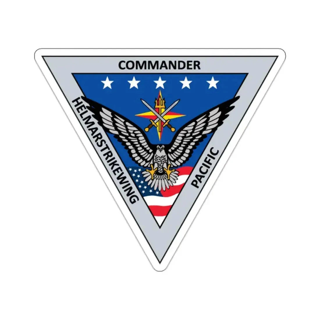 HELMARSTRIKEWING Pacific Helicopter Maritime Strike Wing (U.S. Navy) STICKER Vinyl Kiss-Cut Decal 2 Inch White - The Sticker Space