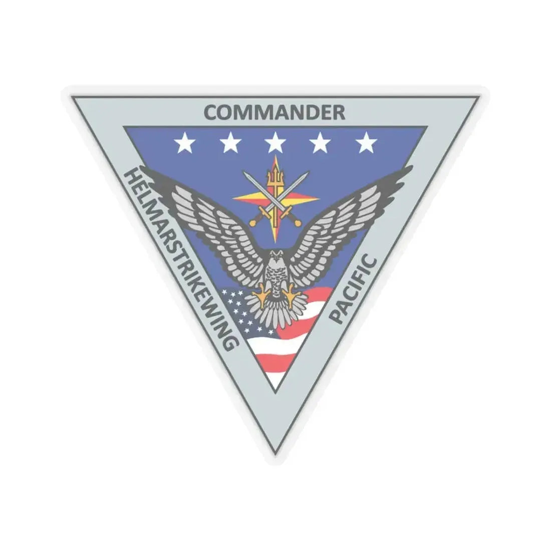 HELMARSTRIKEWING Pacific Helicopter Maritime Strike Wing (U.S. Navy) STICKER Vinyl Kiss-Cut Decal 3 Inch Transparent - The Sticker Space