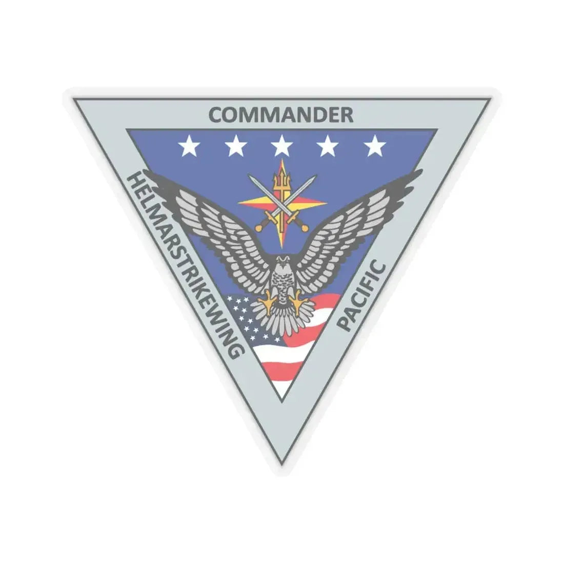 HELMARSTRIKEWING Pacific Helicopter Maritime Strike Wing (U.S. Navy) STICKER Vinyl Kiss-Cut Decal 6 Inch Transparent - The Sticker Space