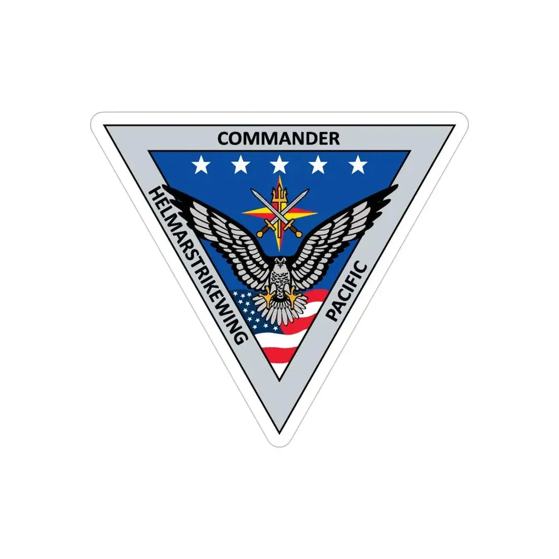 HELMARSTRIKEWING Pacific Helicopter Maritime Strike Wing (U.S. Navy) Transparent STICKER Die-Cut Vinyl Decal 5 Inch Transparent - The Sticker Space