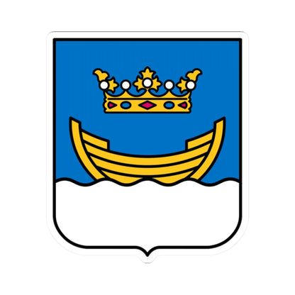 Helsingfors stadsvapen (Finland) (Coat of Arms) STICKER Vinyl Kiss-Cut Decal 2 Inch White - The Sticker Space