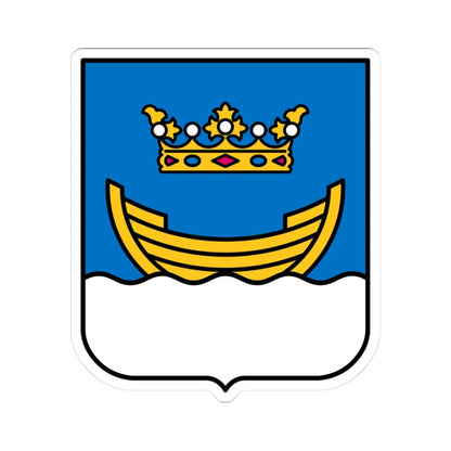 Helsingfors stadsvapen (Finland) (Coat of Arms) STICKER Vinyl Kiss-Cut Decal 3 Inch White - The Sticker Space