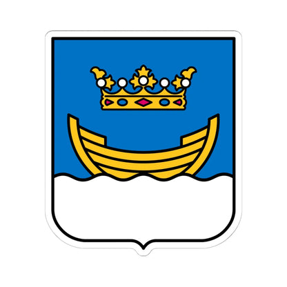 Helsingfors stadsvapen (Finland) (Coat of Arms) STICKER Vinyl Kiss-Cut Decal 6 Inch White - The Sticker Space