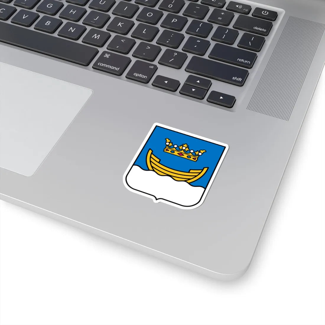 Helsingfors stadsvapen (Finland) (Coat of Arms) STICKER Vinyl Kiss-Cut Decal - The Sticker Space