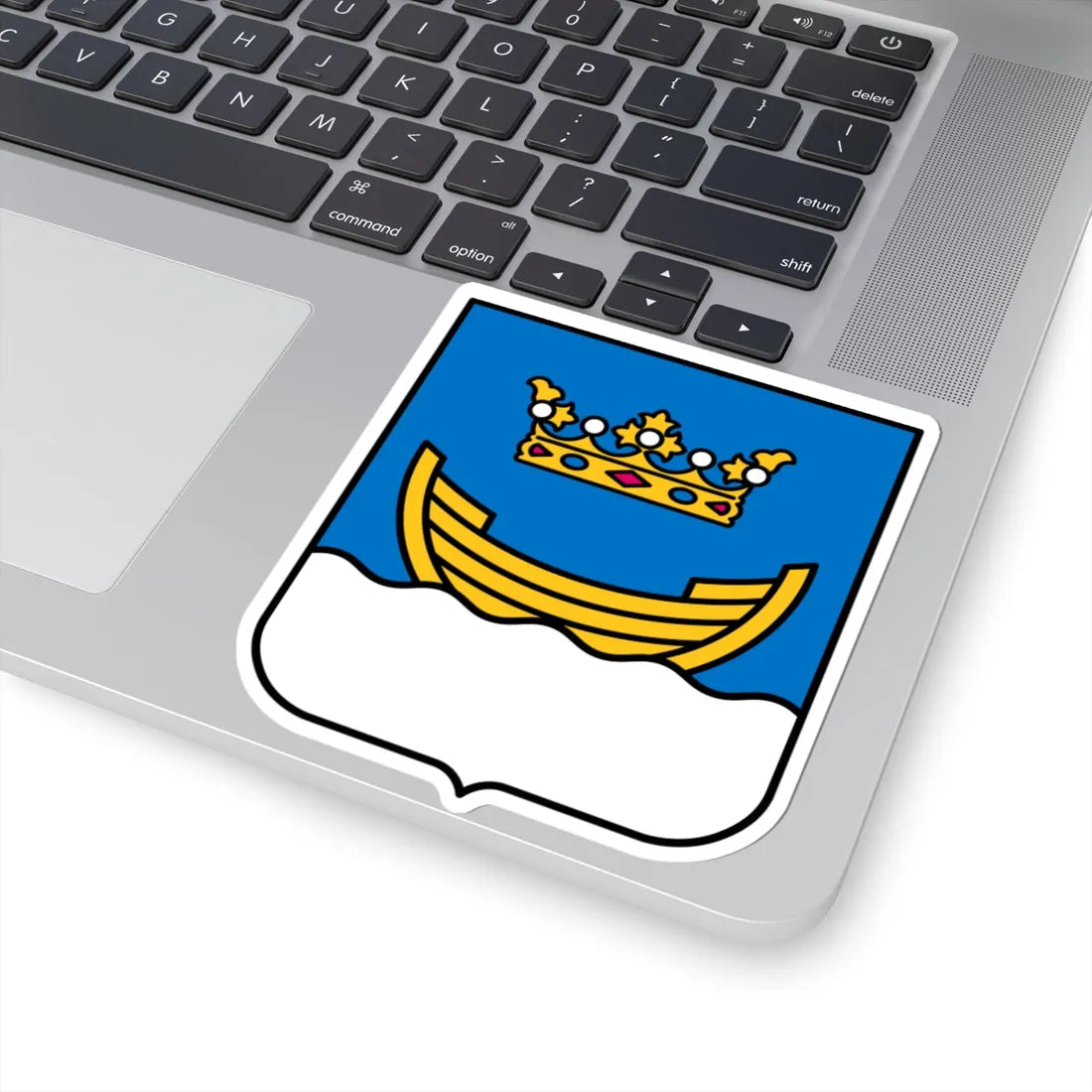 Helsingfors stadsvapen (Finland) (Coat of Arms) STICKER Vinyl Kiss-Cut Decal - The Sticker Space