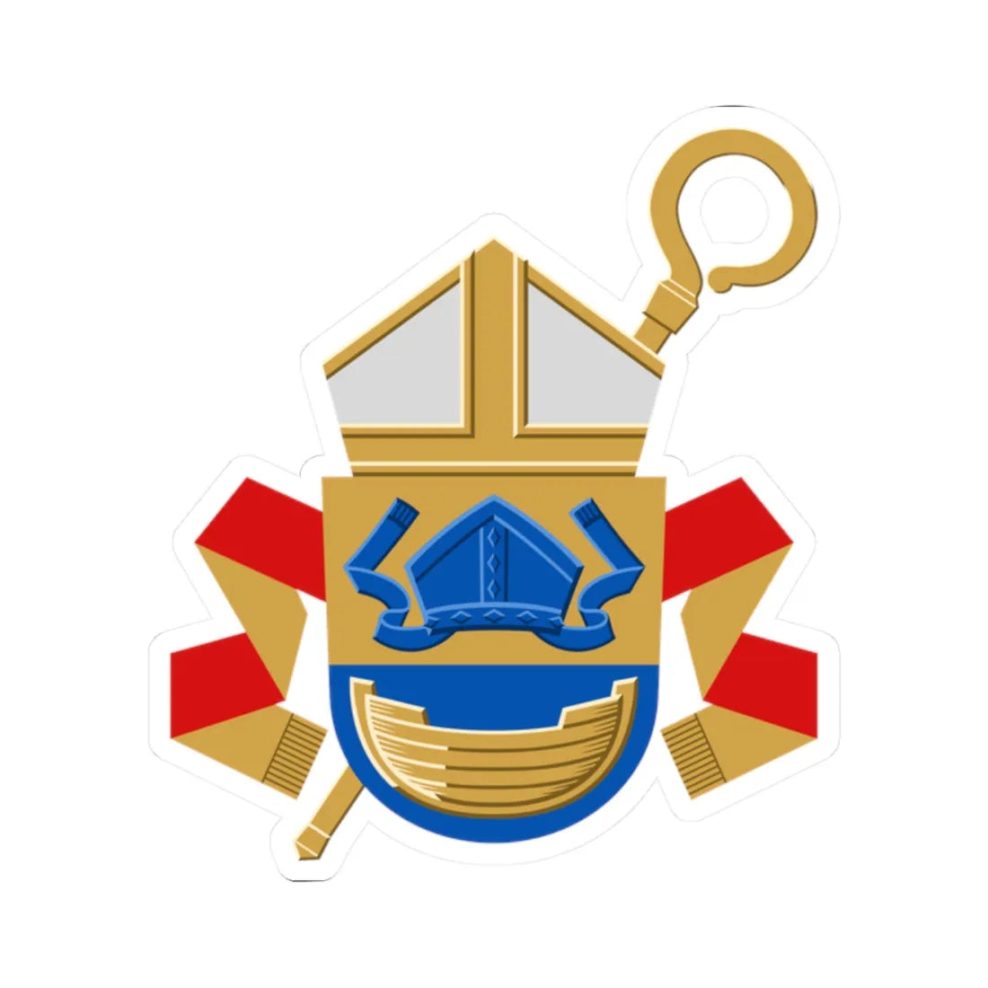 Helsingin piispan vaakuna (Finland) (Coat of Arms) STICKER Vinyl Kiss-Cut Decal - The Sticker Space