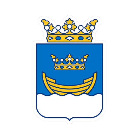 Helsingin vaakuna yläkruunullinen (Finland) (Coat of Arms) STICKER Vinyl Kiss-Cut Decal 2 Inch White - The Sticker Space