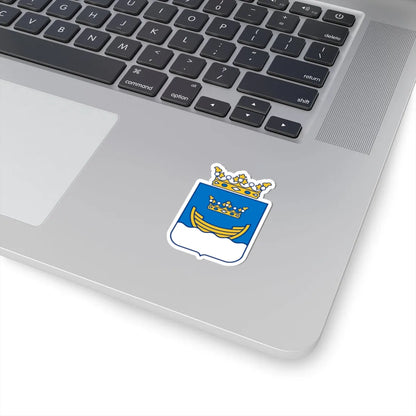 Helsingin vaakuna yläkruunullinen (Finland) (Coat of Arms) STICKER Vinyl Kiss-Cut Decal - The Sticker Space
