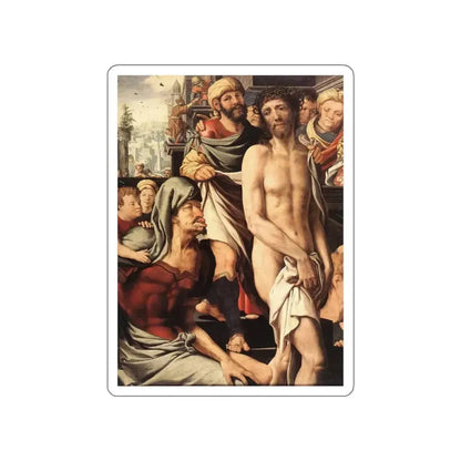 HEMESSEN, Jan Sanders van - Christ Mocked (detail) (Artwork) STICKER Vinyl Die-Cut Decal White Die-Cut 3 Inch - The Sticker Space