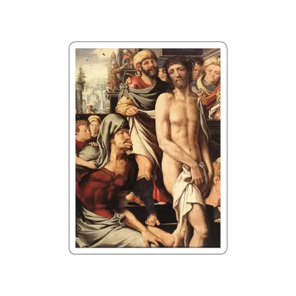 HEMESSEN, Jan Sanders van - Christ Mocked (detail) (Artwork) STICKER Vinyl Die-Cut Decal White Die-Cut 4 Inch - The Sticker Space