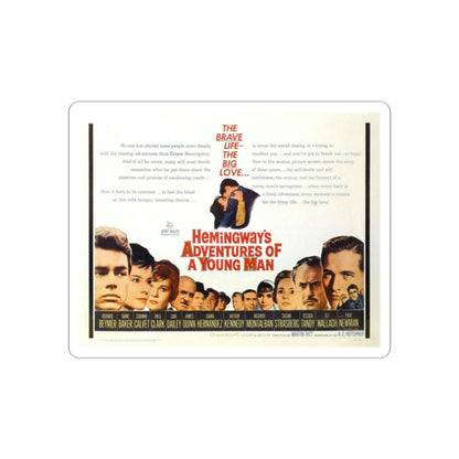 Hemingway's Adventures of a Young Man 1962 Movie Poster STICKER Vinyl Die-Cut Decal-2 Inch-The Sticker Space