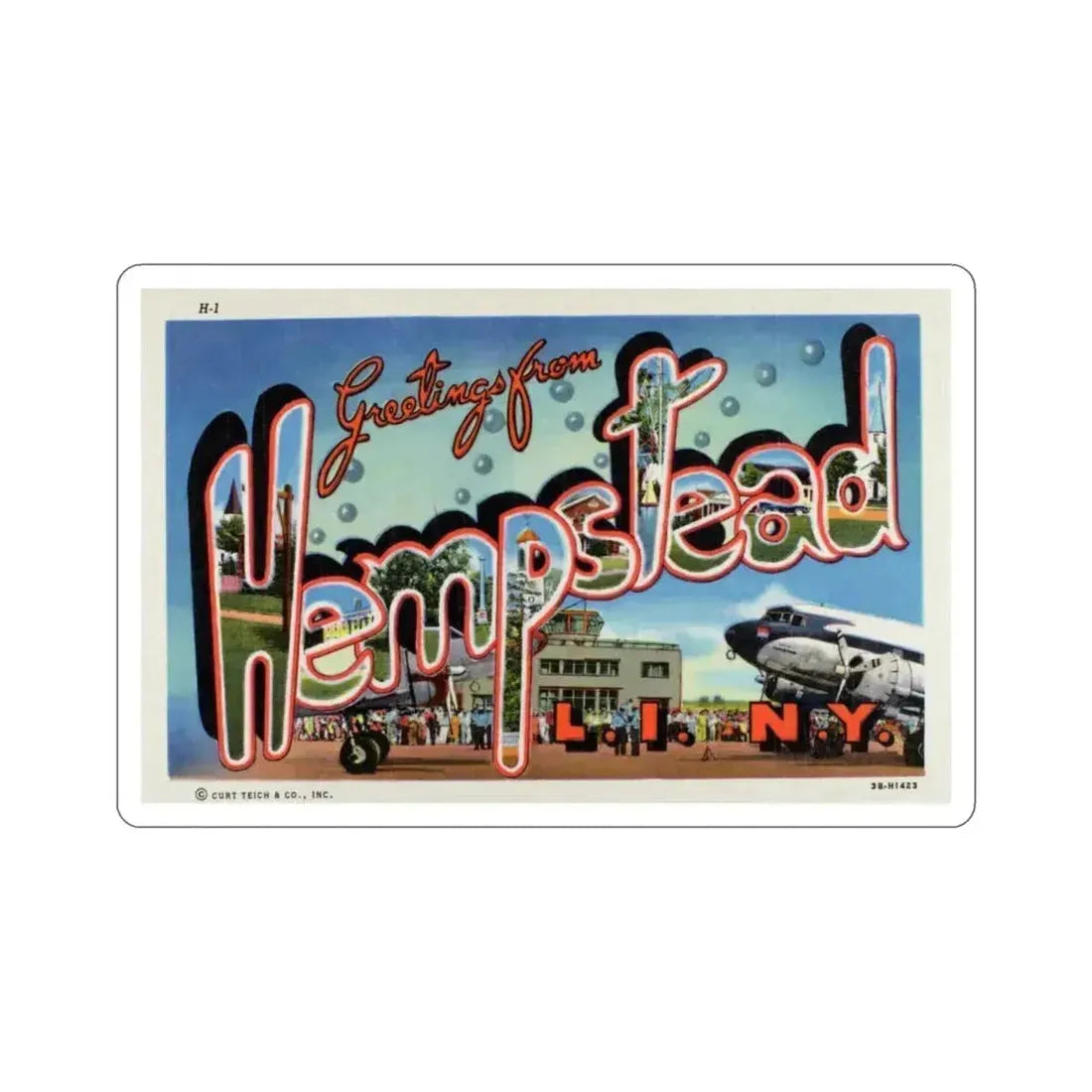 Hempstead (Greeting Cards) STICKER Vinyl Die-Cut Decal 5 Inch - The Sticker Space