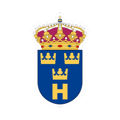 Hemvärnet vapen (Sweden) (Coat of Arms) STICKER Vinyl Kiss-Cut Decal 2 Inch White - The Sticker Space