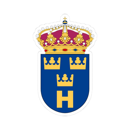 Hemvärnet vapen (Sweden) (Coat of Arms) STICKER Vinyl Kiss-Cut Decal 3 Inch White - The Sticker Space