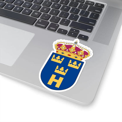 Hemvärnet vapen (Sweden) (Coat of Arms) STICKER Vinyl Kiss-Cut Decal - The Sticker Space
