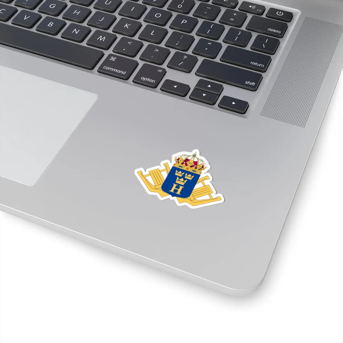 Hemvärnsmusiken vapen (Sweden) (Coat of Arms) STICKER Vinyl Kiss-Cut Decal - The Sticker Space