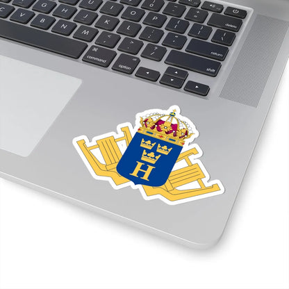 Hemvärnsmusiken vapen (Sweden) (Coat of Arms) STICKER Vinyl Kiss-Cut Decal - The Sticker Space