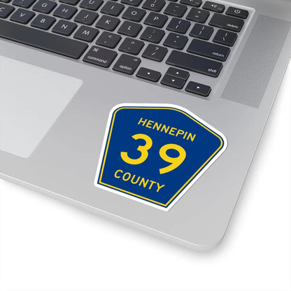 Hennepin County 39 (Minnesota) (Road Sign) STICKER Vinyl Kiss-Cut Decal - The Sticker Space