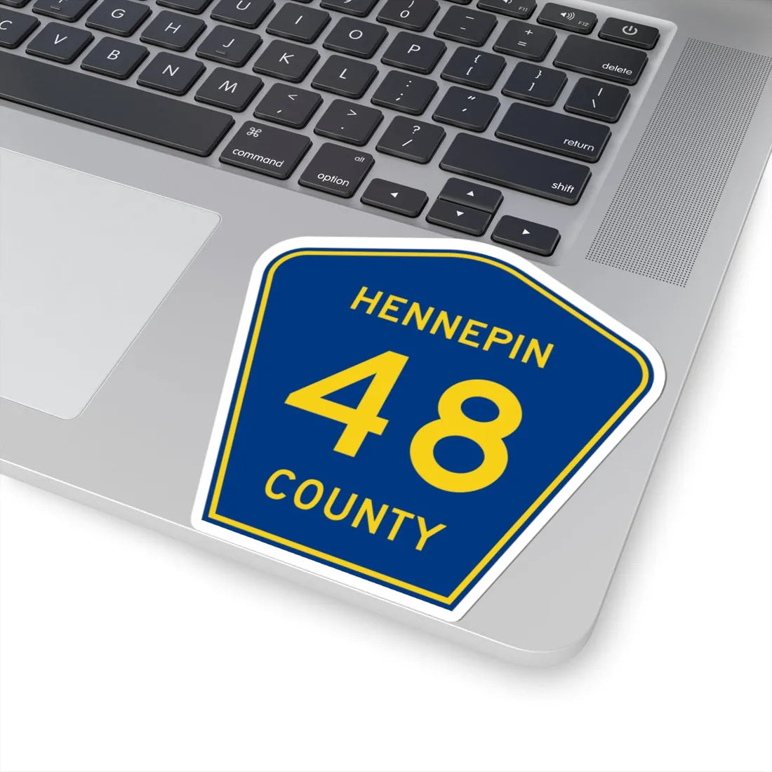 Hennepin County 48 (Minnesota) (Road Sign) STICKER Vinyl Kiss-Cut Decal - The Sticker Space