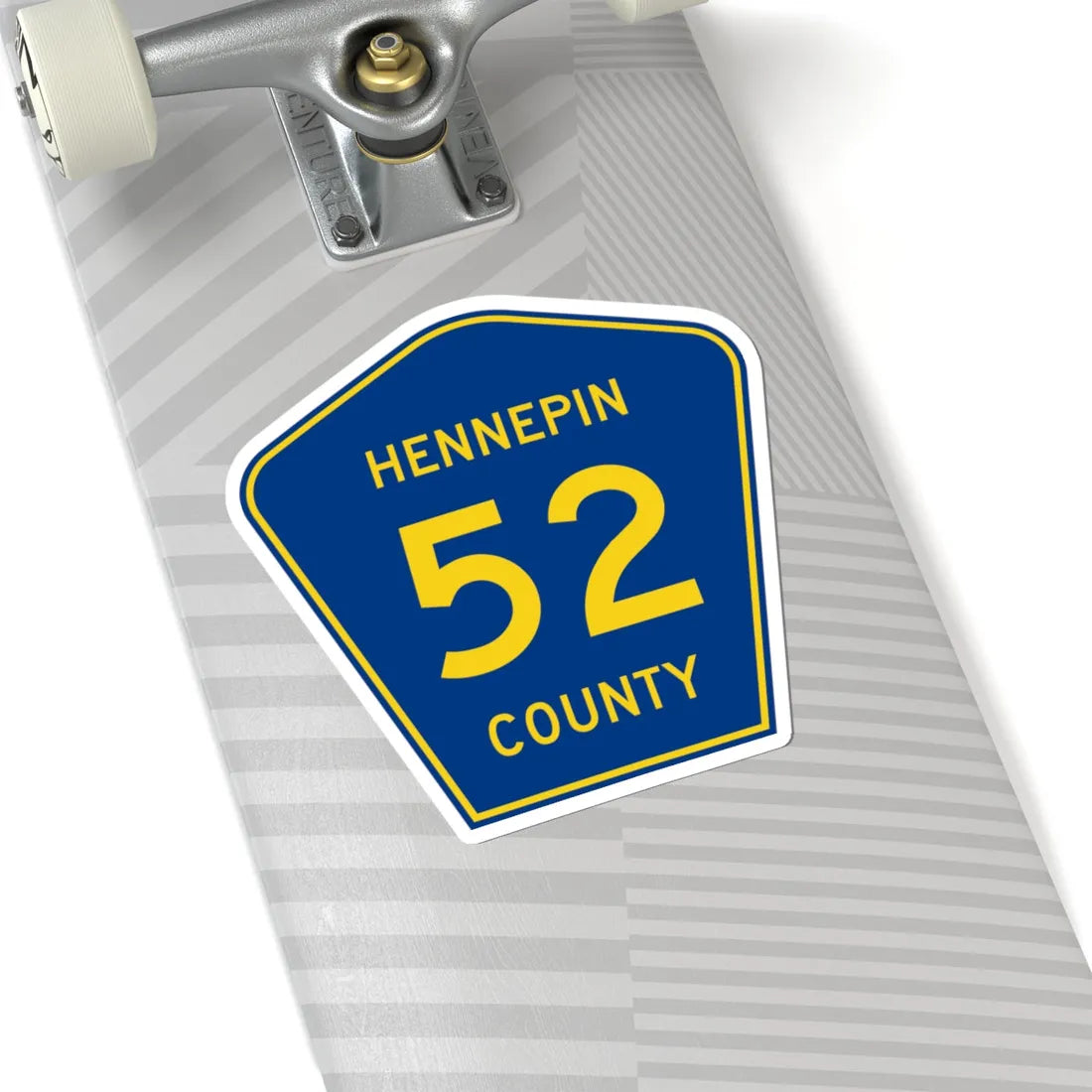 Hennepin County 52 (Minnesota) (Road Sign) STICKER Vinyl Kiss-Cut Decal - The Sticker Space