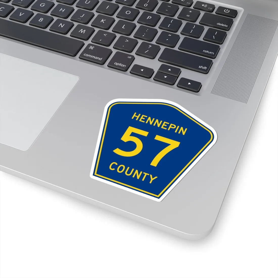 Hennepin County 57 (Minnesota) (Road Sign) STICKER Vinyl Kiss-Cut Decal - The Sticker Space