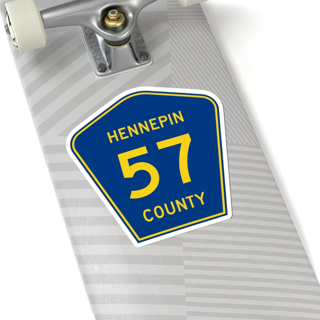 Hennepin County 57 (Minnesota) (Road Sign) STICKER Vinyl Kiss-Cut Decal - The Sticker Space