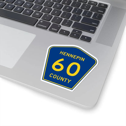Hennepin County 60 (Minnesota) (Road Sign) STICKER Vinyl Kiss-Cut Decal - The Sticker Space