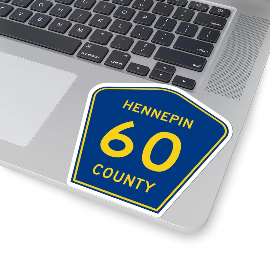 Hennepin County 60 (Minnesota) (Road Sign) STICKER Vinyl Kiss-Cut Decal - The Sticker Space