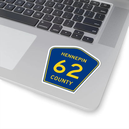 Hennepin County 62 (Minnesota) (Road Sign) STICKER Vinyl Kiss-Cut Decal - The Sticker Space