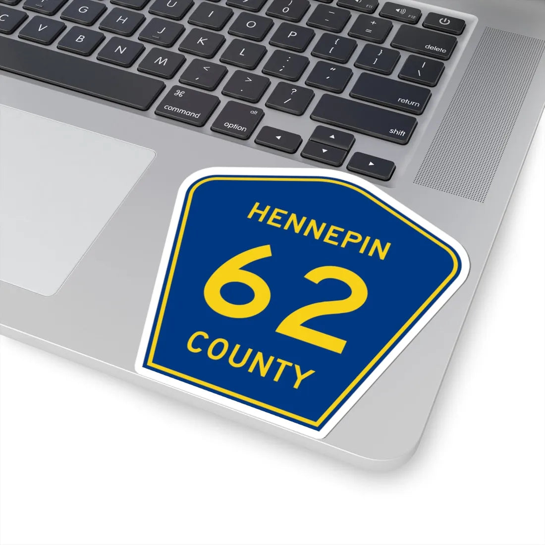 Hennepin County 62 (Minnesota) (Road Sign) STICKER Vinyl Kiss-Cut Decal - The Sticker Space