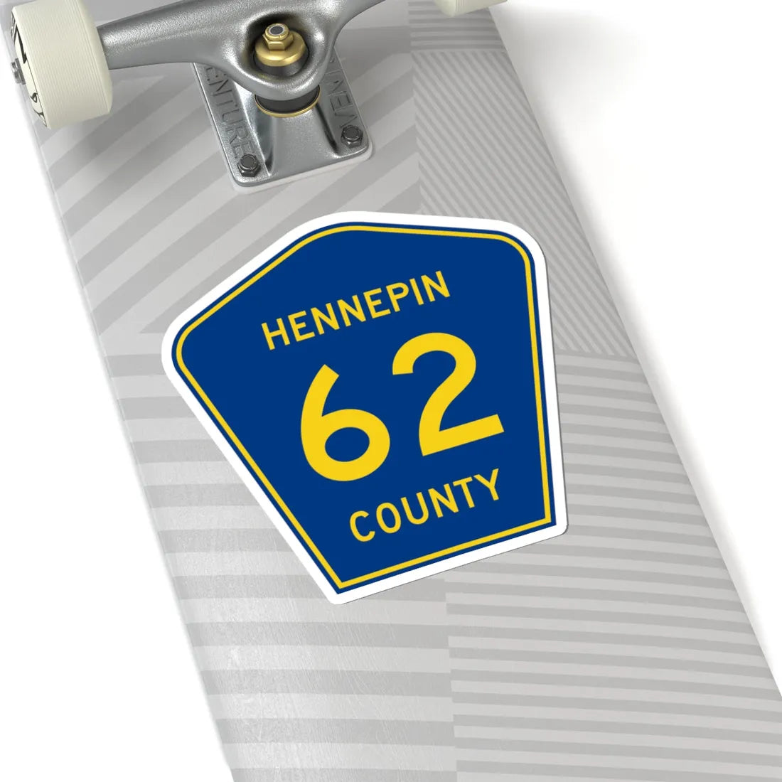 Hennepin County 62 (Minnesota) (Road Sign) STICKER Vinyl Kiss-Cut Decal - The Sticker Space