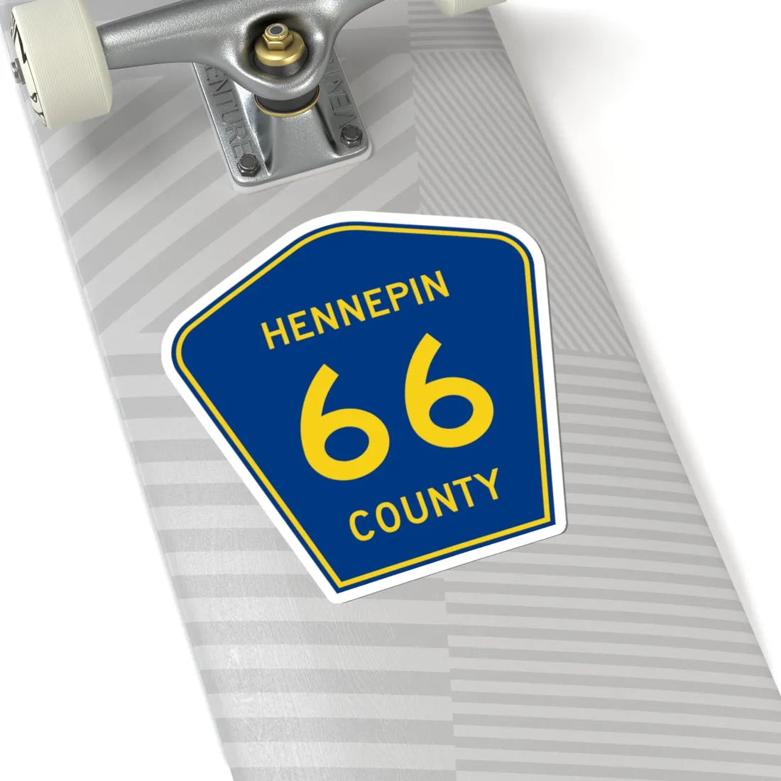 Hennepin County 66 (Minnesota) (Road Sign) STICKER Vinyl Kiss-Cut Decal - The Sticker Space