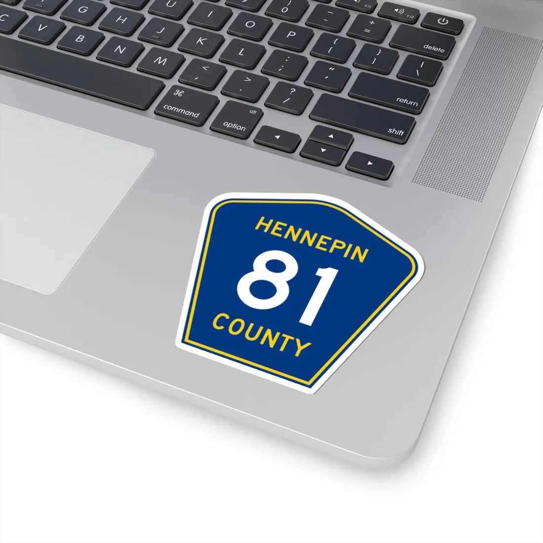 Hennepin County 81 (Minnesota) (Road Sign) STICKER Vinyl Kiss-Cut Decal - The Sticker Space